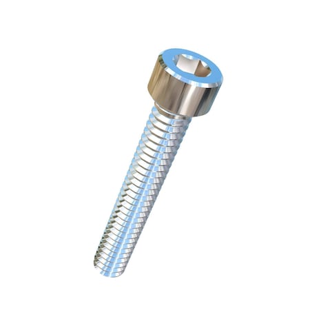 #0-80 Socket Head Cap Screw, Plain Titanium, 3/8 In Length